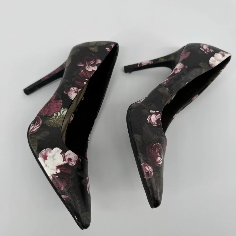 Christian Siriano Floral Heels Womens 6 Stiletto 4